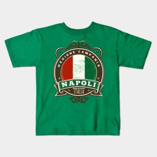 Napoli, Italia - Retro Italian Region Design Kids T-Shirt